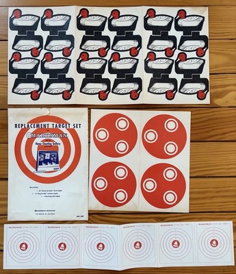 Vintage Marksman Replacement Target Set BB Gun Duck Hunting Shooting Game