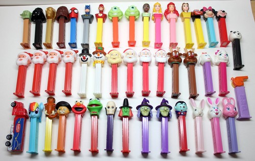 Lot of 46 Assorted 1990's to Current Pez Dispensers