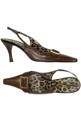 Dolce&Gabbana Pumps Damen High Heels Stiletto Peep Toes Gr. 38 Leder... #x60d3ks
