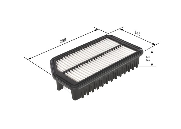 Bosch F 026 400 445 Luftfilter FüR Hyundai, KIA-image