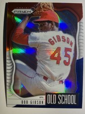 2021 Panini Prizm - Old School Bob Gibson #OS-3 Red White & Blue Prizm HOF MINT