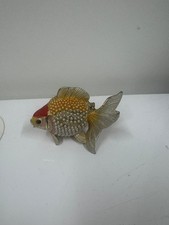 Fish Trinket Box with Hinged Lid and Rhinestones - Z#9001