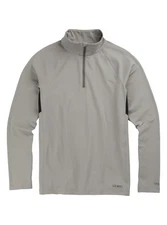 BURTON Snowboard Heavyweight X Base Layer Quarter-Zip Shark Mens LG NEW w/tags