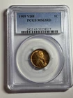 1909 VDB Lincoln Wheat Cent Penny 1C PCGS MS63 RD Red