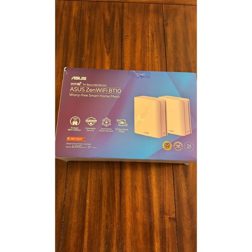 ASUS ZenWiFi BT10 Tri-Band WiFi 7 Mesh, 18 Gbps, 6000 sqft, 2 Pack