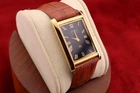 ⌚✨ Vintage Seiko Slim Quartz Gentlemen's Black Dial ,Light Brown Dress Watch