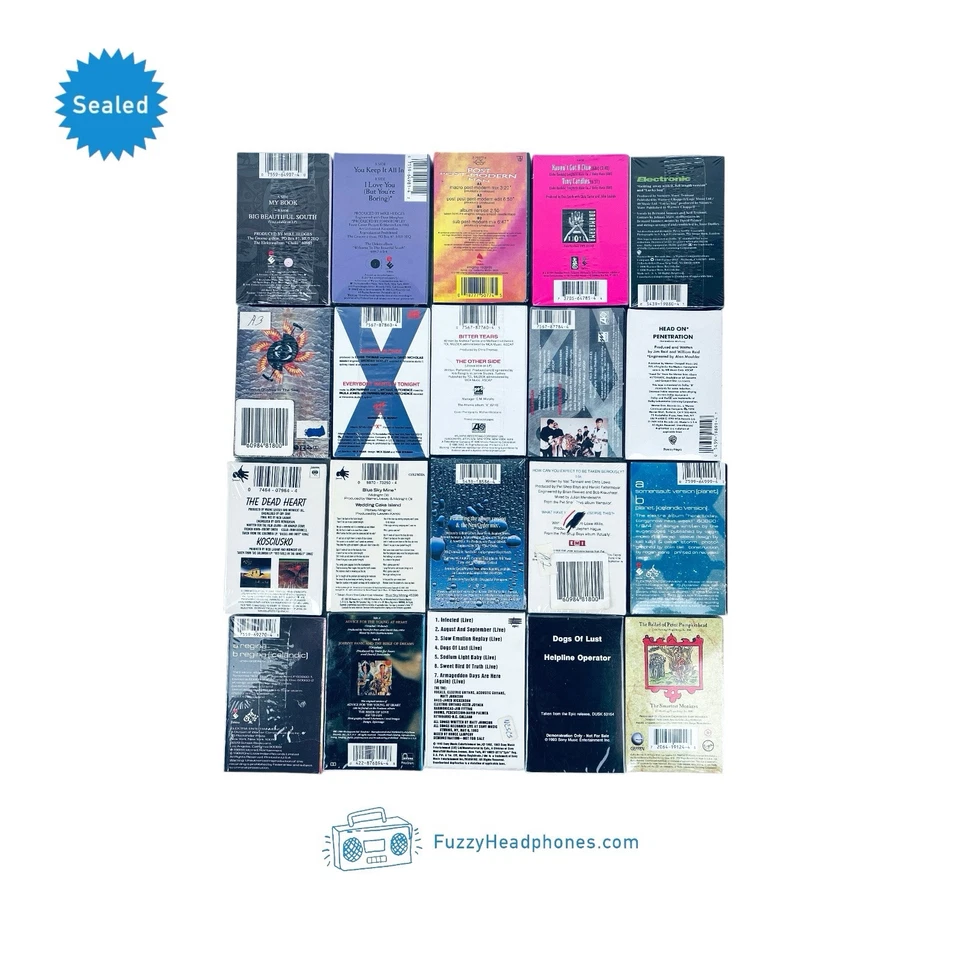 20 SEALED New Wave Single Cassette Tapes: Sugarcubes INXS XTC Erasure New Order - Image 2 of 4