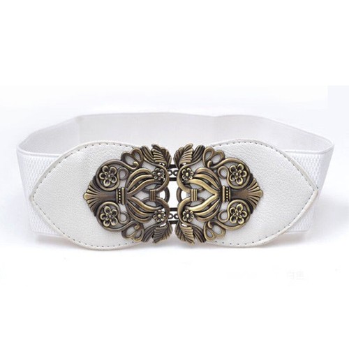 Women Ladies Fashion Stretch Elastic Waist Belt Wide Band Cinch Dress Waistband♡ - Picture 19 of 41