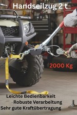 Handwinde 2t Handseilzug Hebetechnik Hebezeug Hand Winde Handseilwinde