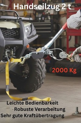 Handwinde 2t Handseilzug Hebetechnik Hebezeug Hand Winde Handseilwinde