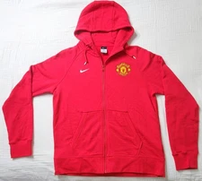 2014-15 Manchester United Nike Zipped Hooded Top,new w/tags, Large 