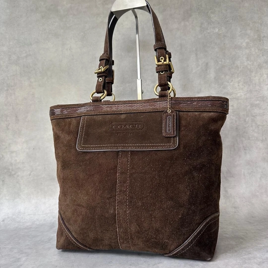 Coach Suede Tote Bags for Women for sale | eBay