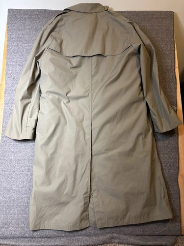 DSCP Valor Collection Lined Double Breasted Button Trench Coat Brown 40R image 8