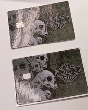 Harley Shield Willie G 2pcs Credit/Debit Card Cover Skin Sticker 