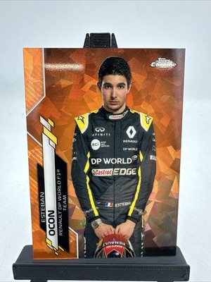 2020 Topps Chrome Sapphire F1 Esteban Ocon Orange /25