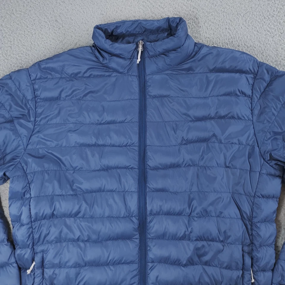 Cabela's Jacket Mens Large Blue Down Puffer Full Zip Lightweight Outdoor Hiking - Image 4 of 4