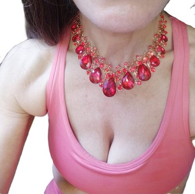 Necklace Earring Set Rhinestone Austrian Crystal Green Pageant Prom Jewelry