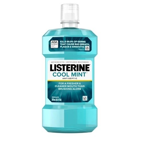 Cool Mint Antiseptic Mouthwash for Bad Breath, Plaque and Gingivitis, 250 ml - Picture 12 of 12