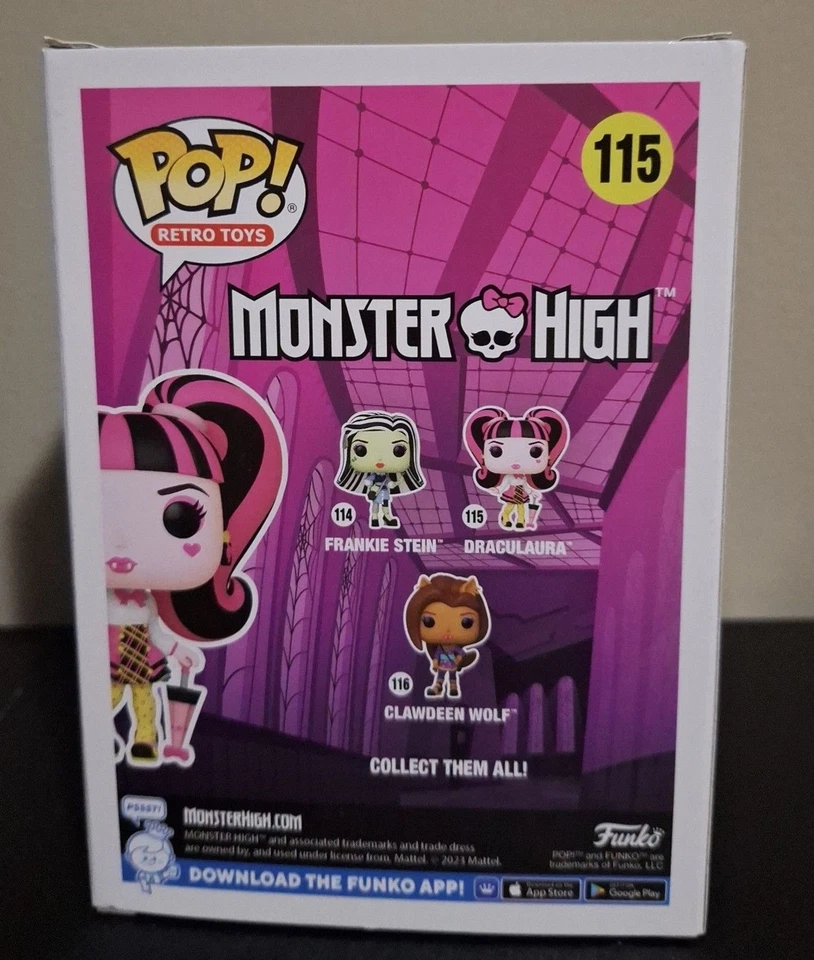 Funko Pop Monster High Draculaura Vinyl Figure #115 In Box - Image 2 of 4