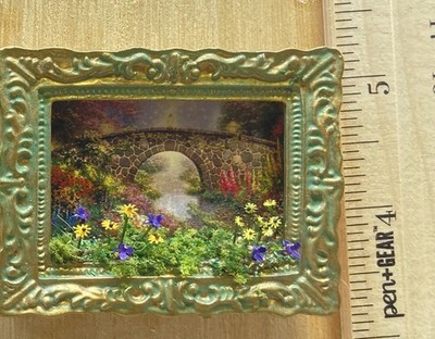 Dollhouse miniature 1/12th scale framed wall hanging #612mk