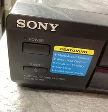 Sony DA Pro 4 Head VCR With Quick Mechanism & On-Screen Display