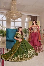 LEHENGA CHOLI PARTY WEAR PAKISTANI LEHNGA DESIGNER INDIAN WEDDING READYMADE EID