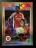 Bukayo Saka 2024-25 Topps UEFA Club Competitions #77 GOLD FOILBOARD SP #35/50!