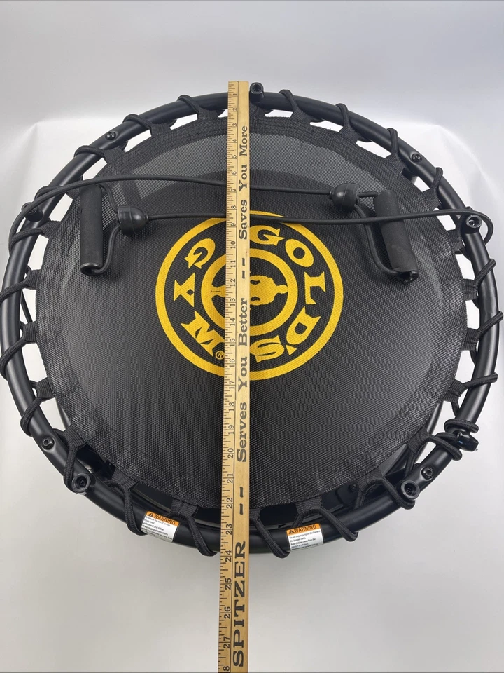 "Trampolín de entrenamiento en casa Golds Gym 24"" con cuerdas elásticas excelente estado vintage" Foto 3 de 4