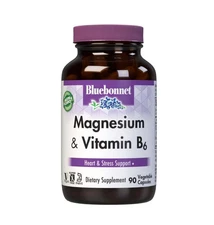 Bluebonnet Nutrition Magnesium & B6 – 400 mg 90 Count (Pack of 1), White 