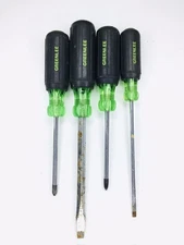 🔥Greenlee (4)pc Set of Heavy-Duty Screwdrivers Philips and Straight🔥