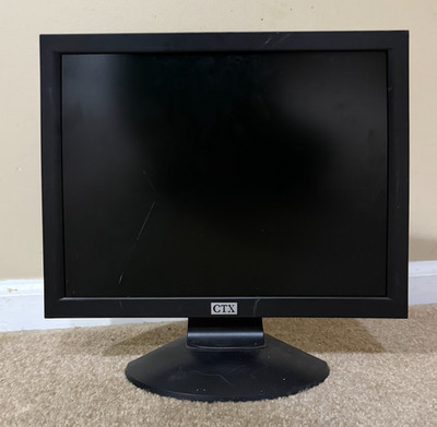CTX S501BA 15'' LCD Computer Monitor Built-in Speaker Retro Gaming VGA Vintage