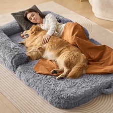 Human Dog Bed,72" x48"x10" Giant Human Dog Bed for Adults and Pets,Human Size