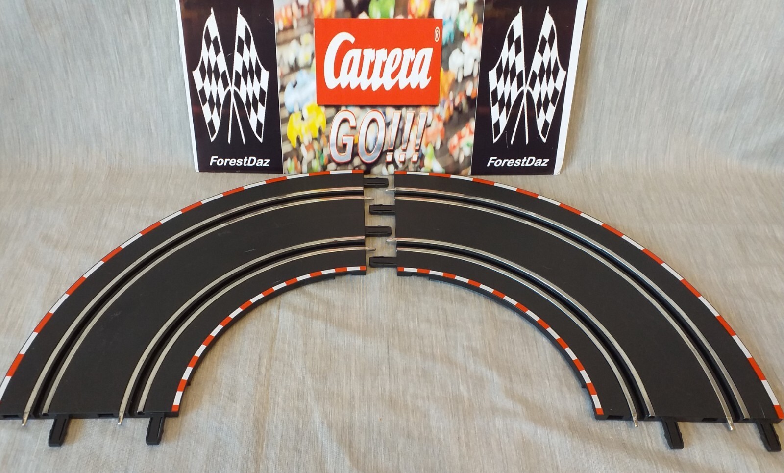 Carrera GO!!! Track x2 90 degree Curve Track Section G 1:43 PreLoved Spares