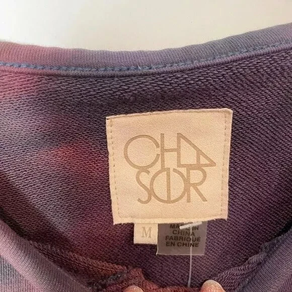 Chaser Mika Pullover Sudadera Mujer M Morado Berry Manga Larga Cuello Redondo Foto 3 de 4