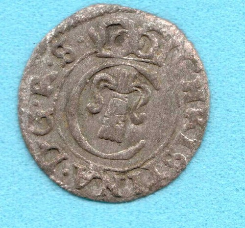 Livonia Schilling 1651 Christina Riga Sweden Latvia 2601