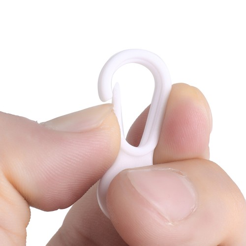 10/50/100 PCS Small Flag Pole Clip Hooks with Moveable Grommets Plastic Snap - Picture 18 of 55