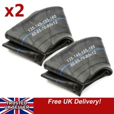 Two 12'' 12 Inch Inner Tube Car Tyre 135x12 145x12 155x12 165x12 60/65/70/80 x2