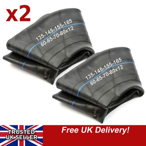 Two 12'' 12 Inch Inner Tube Car Tyre 135x12 145x12 155x12 165x12 60/65