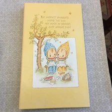 Vtg 1975 Hallmark BETSEY CLARK Photo Album Happiest Moments Friends, VGUC