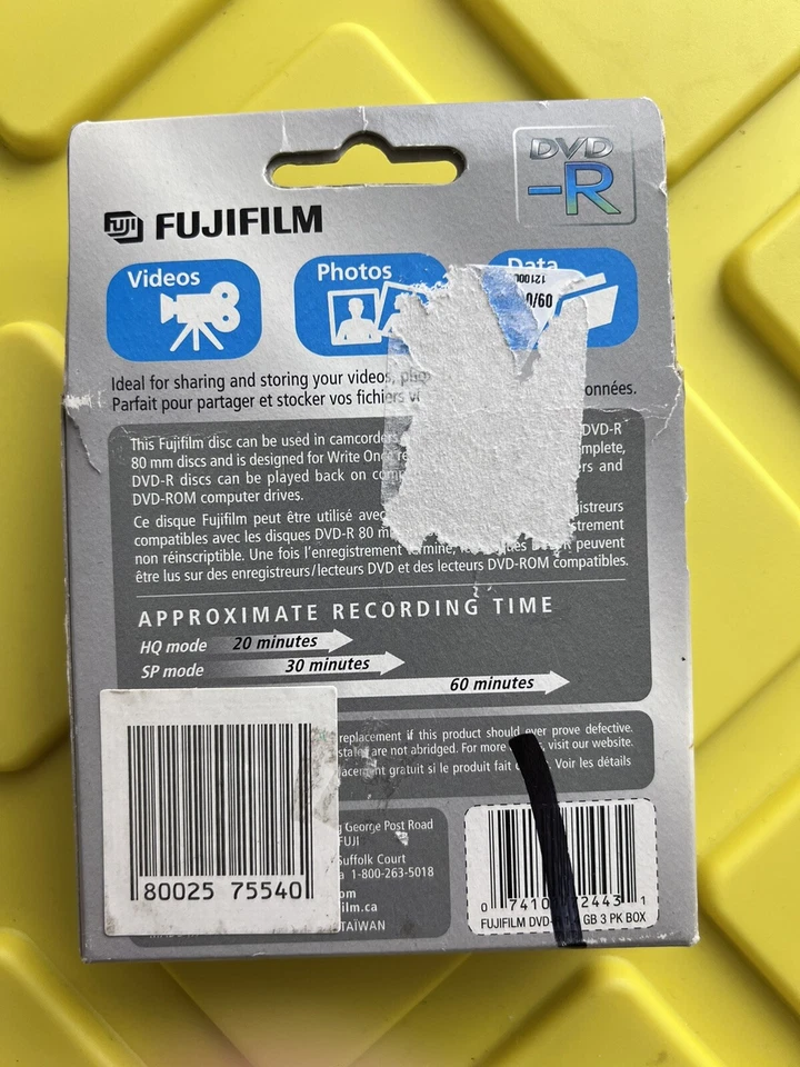 Fujifilm DVD -R 3 Pack Disc with Jewel Case 1.4GB 4X - Image 2 of 3