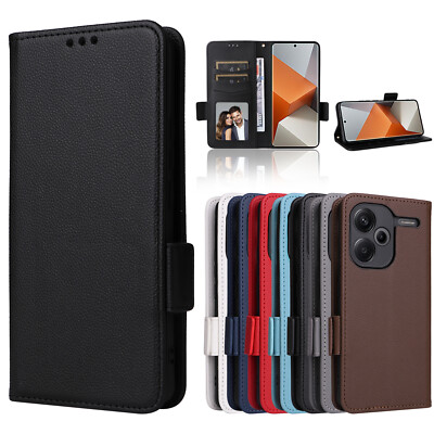 For Xiaomi Redmi Note 13 Pro Plus A3 13C Wallet Flip Leather Phone Case Cover