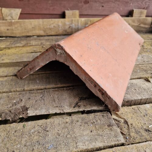 6no Reclaimed 18" Angled Ridge Tiles 105⁰ Degree | Stamped 1993 | 9ft Run - Picture 2 of 7