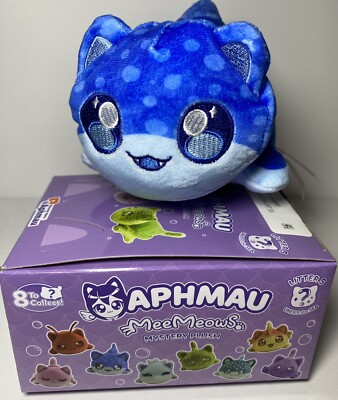 Aphmau MeeMeows Litter 5 Under the Sea Whale Cat Blue Shark 6 inch Plush New