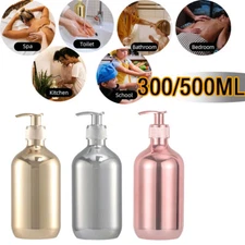 300ml/500ml Travel Hand Pump Soap Dispenser Shampoo Shower Gel Refillable Bottle