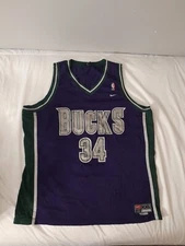 Vintage Nike Ray Allen Milwaukee Bucks Authentic NBA Basketball Jersey XXL