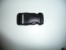ACW 1 inch X 2.5 inch  Black Side Squeeze Plastic Buckle 5 PER pack CSR.1.0