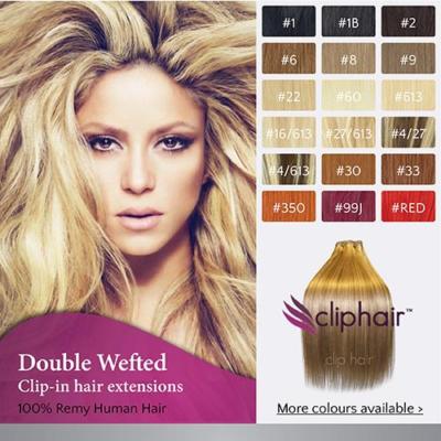 Extra DICKE Double Weft Clip In Haar Extensions 100% Remy Echthaar Extensions