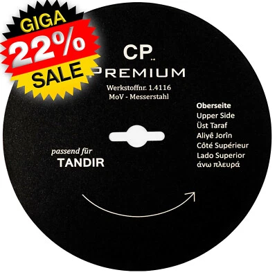 CANPOLAT Gastronics Kreismesser für TANDIR 120 mm GLATT Dönermesser Teflon Döner Gyros