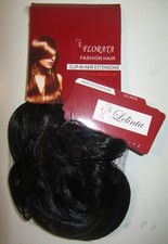 FLORATA FASHION HAIR WOMEN'S CLIP IN HAIR EXTENSION 24" BLACK NEW WITH TAG 