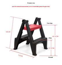 Folding Car Wash Stool Two Step Stool High Low Stool Car Detailing Tool Stool